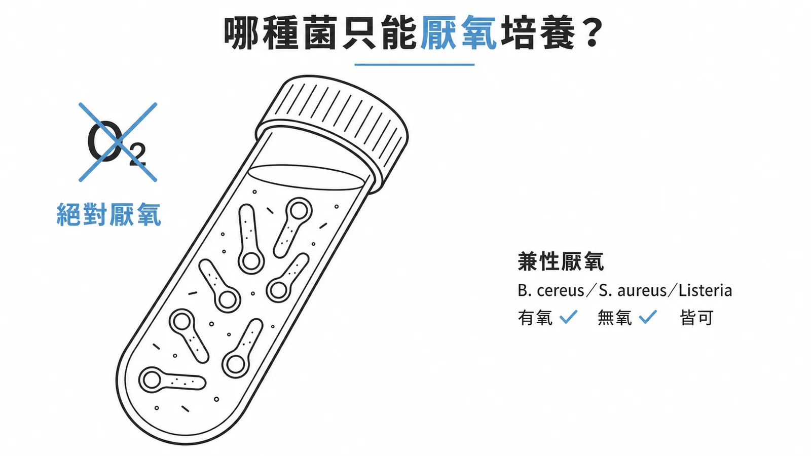 破傷風桿菌為絕對厭氧菌只能在無氧環境培養