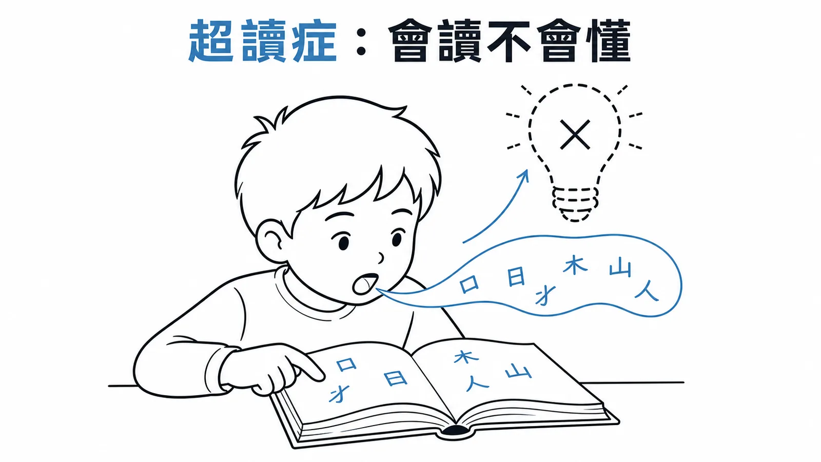 自閉症超讀症：能流暢閱讀但理解力差