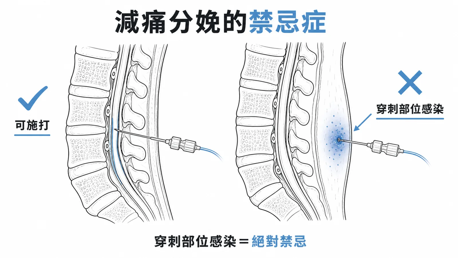 硬脊膜外麻醉的禁忌症分級比較